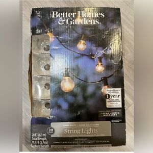 Better Homes And‎ Gardens Clear Globe String Lights